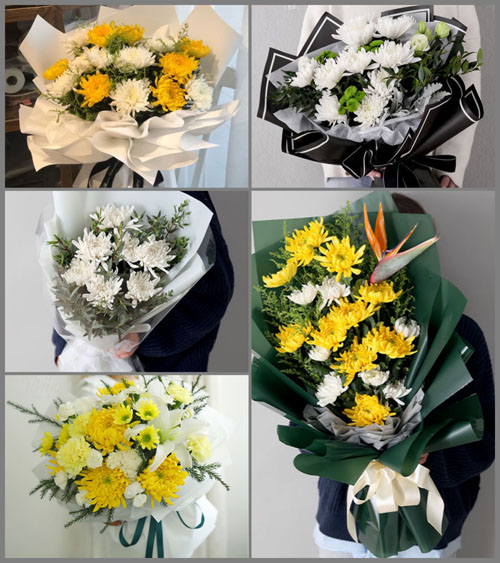山东莱芜莱城区和庄镇横顶村白事花束代送